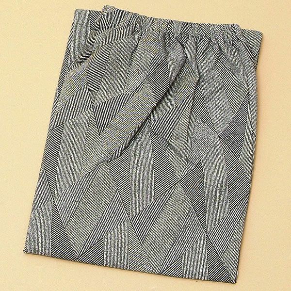 【男性用】きもの用下穿き(ステテコ)「縞三角」 バツグンの裾さばき！