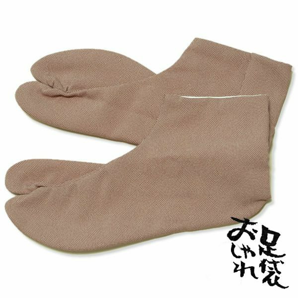 女性用柄足袋 鮫小紋 エンジ 21.5cmから24.5cmまで全7サイズ（C2） 婦人用柄足袋 洒落足袋 足元もオシャレに