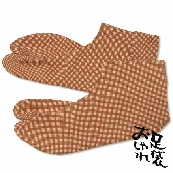 女性用柄足袋 角通し エンジ 21.5cmから24.5cmまで全7サイズ（B3） 婦人用柄足袋 洒落足袋 足元もオシャレに