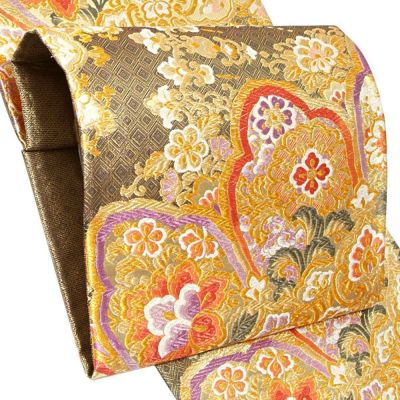 【Prices down3】礼装向け 袋帯 未仕立て 「黒×ゴールド 青海取華文」浅田叡一謹製 六通柄 西陣袋帯 礼装 京都西陣 【メール便不可】＜T＞ss2503ofr10