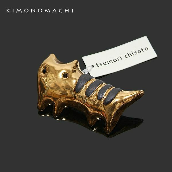 帯留め ツモリチサト「トラ猫」洒落小物 和装小物 tsumori chisato
