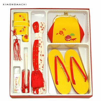 新品未使用品！！七五三箱迫5点セットまり柄刺繍S・M・Lサイズ選択可能