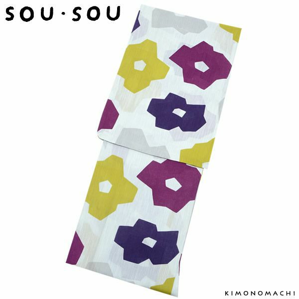 ＳＯＵ・ＳＯＵ浴衣単品「折り紙 半夏生」日本製 レディース ブランド浴衣 SOU・SOU 女性浴衣 (5S-7)