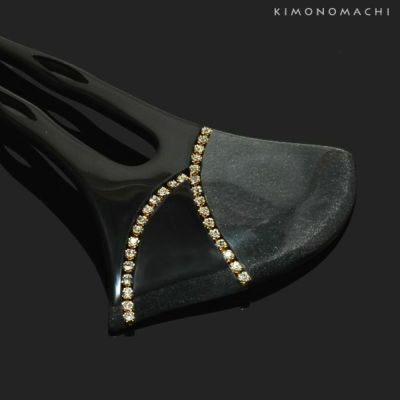 【Prices down】礼装かんざし「黒色 ラインストーン」礼装 髪飾り カジュアル  簪 (CM434)【メール便不可】ss2412wkk20