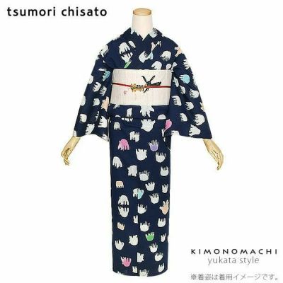 【Prices down】女性浴衣「たこドット」ツモリチサト お仕立て上がり浴衣 ブランド浴衣 tsumori chisato 注染 5ｔ-2【メール便不可】ss2503ykl40