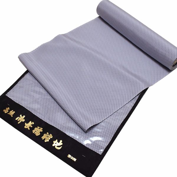 正絹襦袢反物「グレー 鱗」精華 着尺 柄襦袢  未仕立て