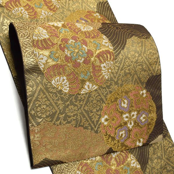 礼装袋帯「雅華文」未仕立て 京都西陣 六通柄 訪問着、色留袖、付け下げに 礼装帯