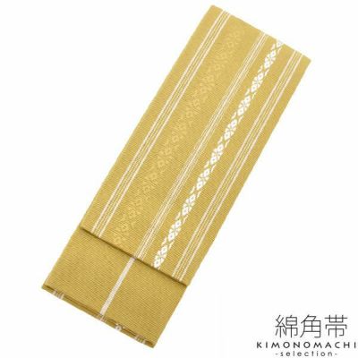 角帯 男性用角帯単品「金茶色 束ね熨斗」日本製 ポリエステル 小袋帯