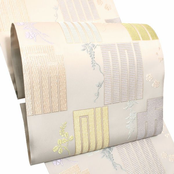 礼装袋帯「源氏香之図」未仕立て 京都西陣 六通柄 付け下げ、訪問着、色無地に 礼装帯