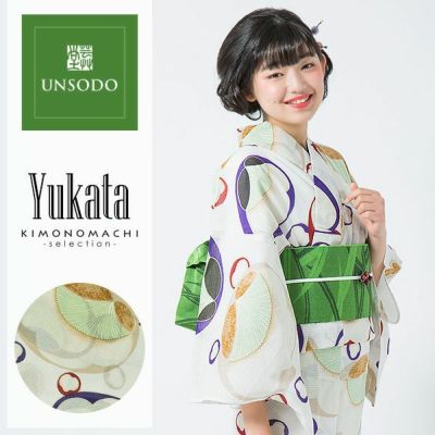 【Prices down】芸艸堂浴衣単品「白色　梅」桂友同机会 綿浴衣 日本製 UNSODO 綿紅梅 【メール便不可】ss2503ykl40