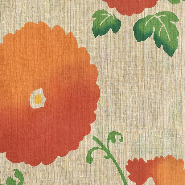 Prices down】【20％OFF】芸艸堂浴衣単品「オレンジ 菊花」荻野