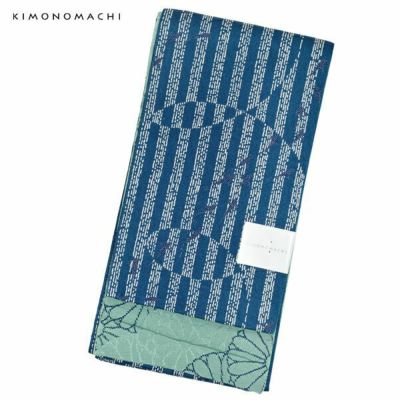 【Prices down】京都きもの町オリジナル浴衣帯単品「水面（みなも）　紺青」小袋帯 半幅帯 ゆかた帯 細帯 半巾帯 【メール便不可】ss2406ohs20