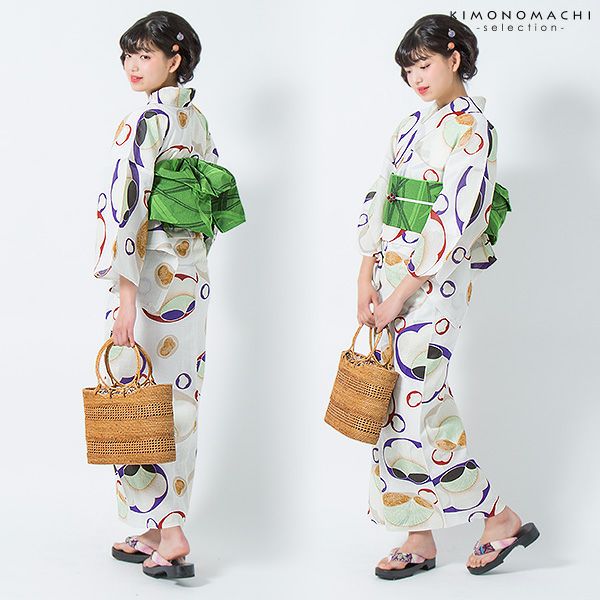 20％OFF】芸艸堂浴衣セット「白色 梅」桂友同机会 綿浴衣 日本製