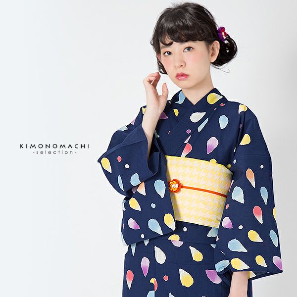 30％OFF】ツモリチサト浴衣セット「紺色 ドロップ」tsumori