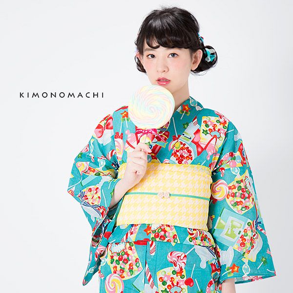 Prices down】KIMONOMACHI浴衣セット「ポップキャンディー」S、F