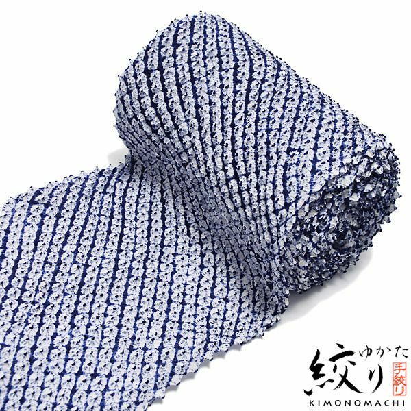 絞り浴衣反物「総ぐも」 絞り浴衣 綿浴衣 未仕立て