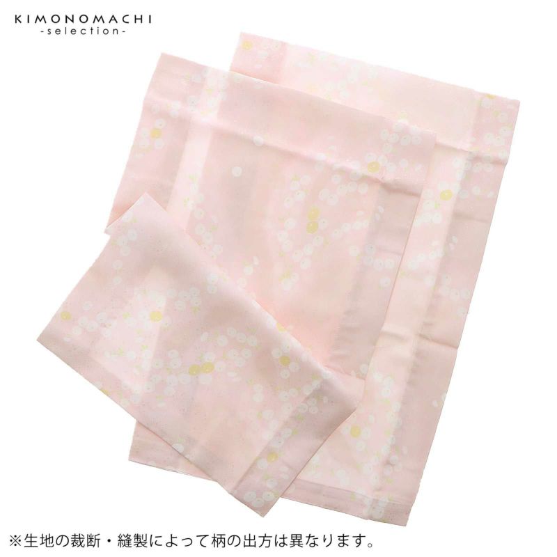 衿秀 き楽っく きらっく 専用替え袖 「薄ピンク 万年菊」長襦袢