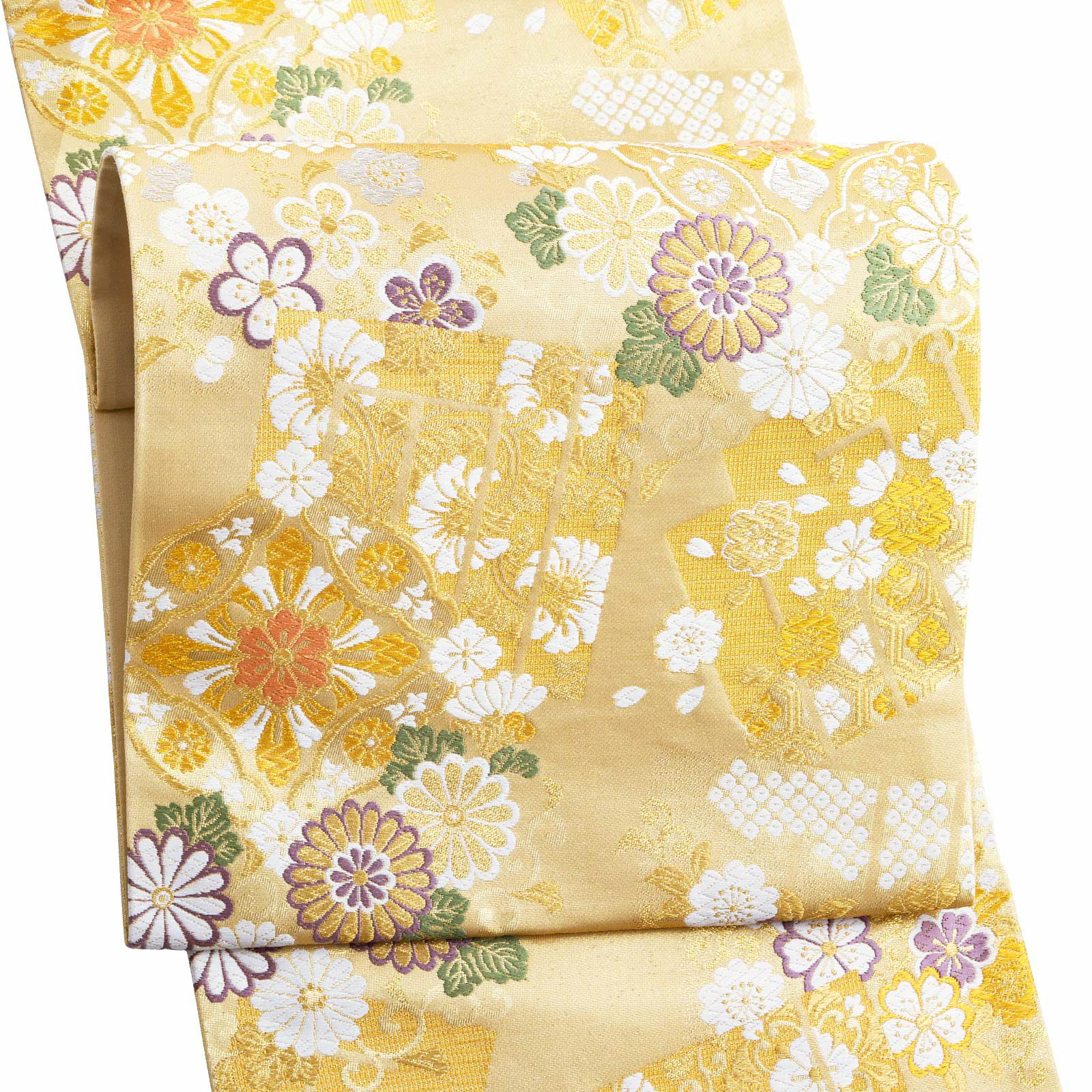 礼装　袋帯 「源氏香　華文」 日本製 西陣織 西陣織証紙番号No.2362 大光株式会社 絹 未仕立て 六通柄 訪問着用 色留袖用 礼装袋帯