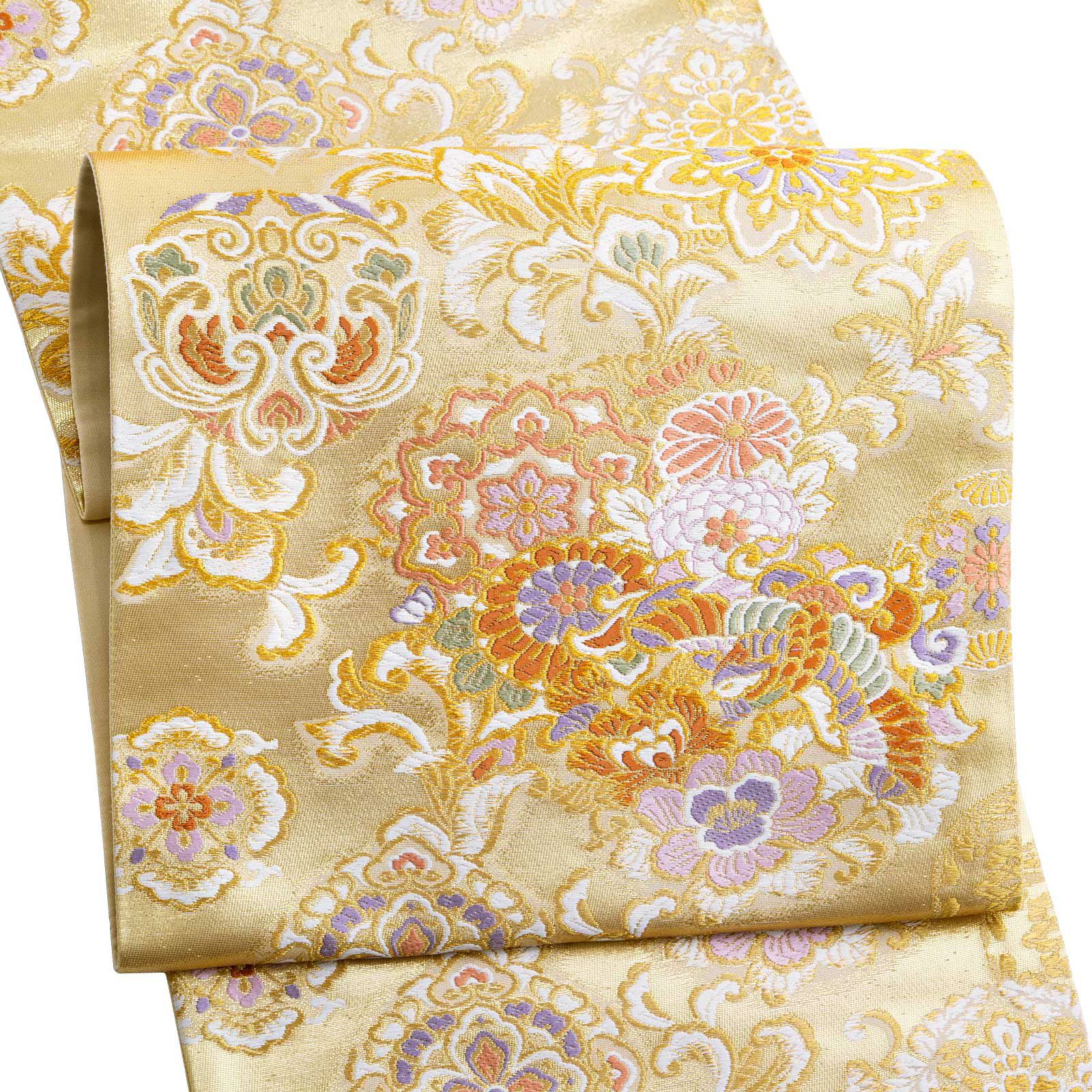 【Prices down2】礼装 袋帯 「宝相華に鳥」 日本製 西陣織 西陣織