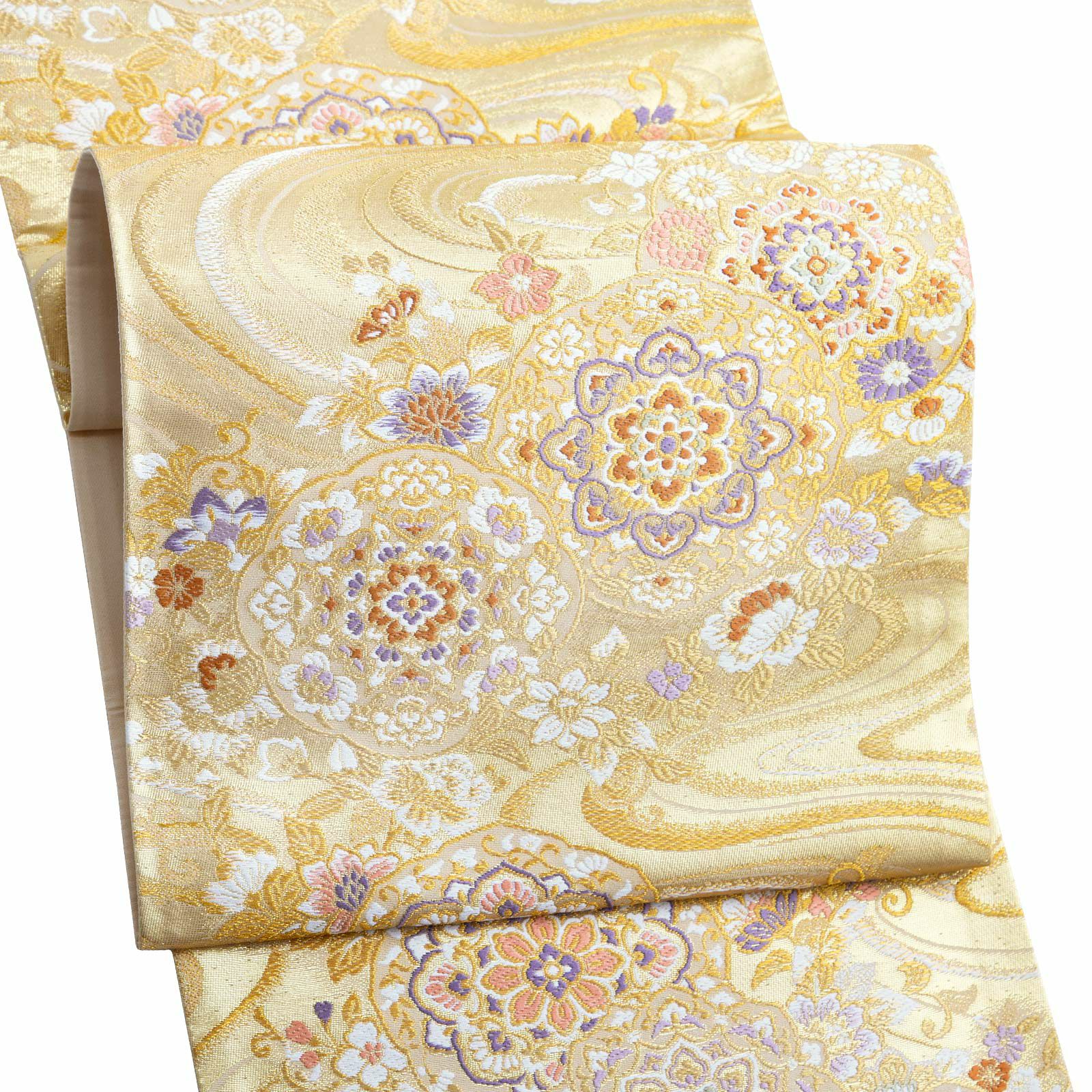 礼装 袋帯 「流水 鏡裏文」 日本製 西陣織 西陣織証紙番号No.2362 大光  