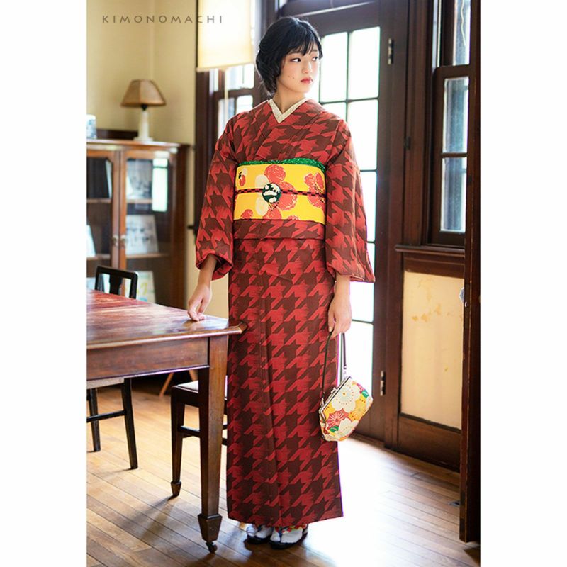 訳アリ】京袋帯 単品 数量限定 KIMONOMACHI オリジナル 「からし 梅の 