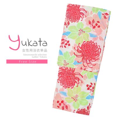 浴衣 レディース 単品「赤 小桜」フリーサイズ yukata 【メール便不可】ss2512ykl25 Prices down2】浴衣 レディース 単品 「赤 小桜」 フリーサイズ yukata
