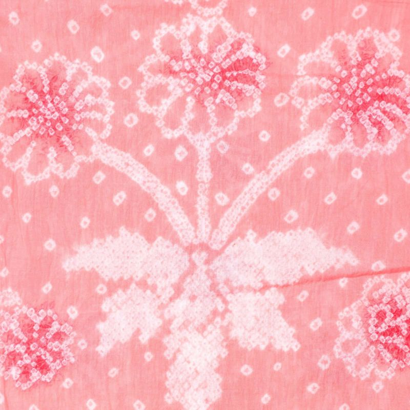 訳アリ／B品】 お仕立て上がり絞り浴衣単品 「ピンク お花