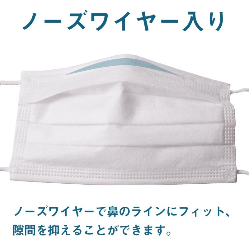 マスク 送料無料 500枚 箱入り 「白マスク 不織布 普通サイズ」 大人