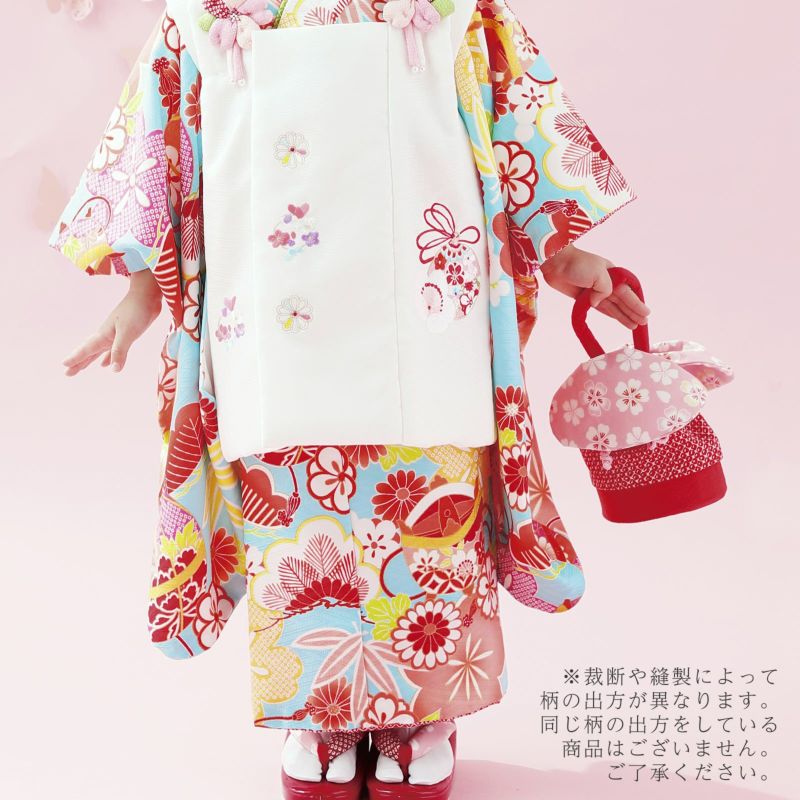七五三 着物 3歳 ブランド被布セット Shikibu Roman 式部浪漫 「水色
