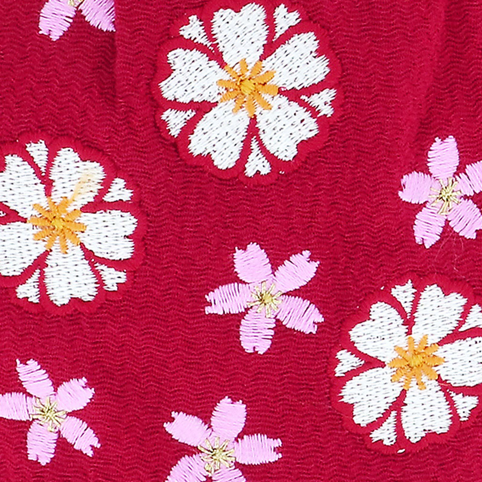 七五三 女の子 巾着 バッグ 単品「ラズベリーレッド・ピンク・黒色