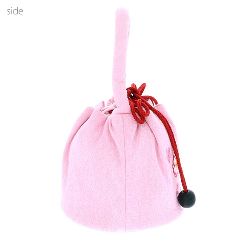 七五三 女の子 巾着 バッグ 単品「ラズベリーレッド・ピンク