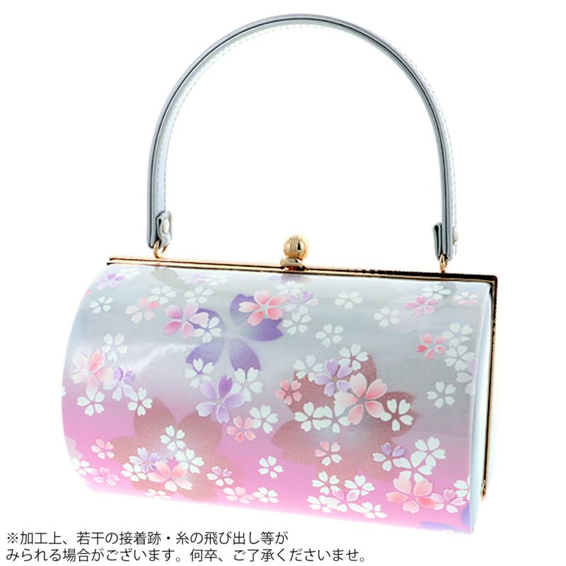 Prices down】振袖 草履 バッグ 成人式 「シルバー×ピンク 桜 草履L