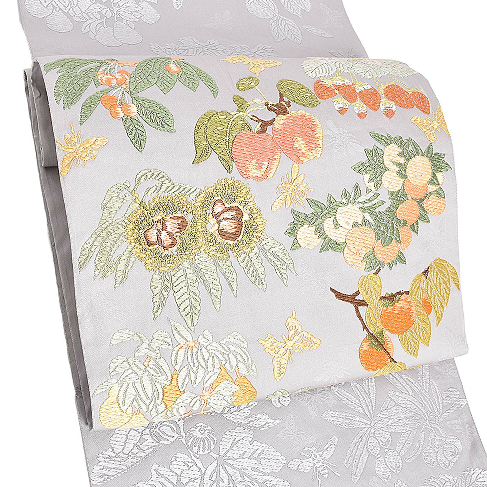 Prices down】【中古品】「四季果実文」山口美術織物謹製 仕立て上がり  