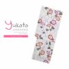 浴衣 レディース 単品 「綿麻浴衣　朝顔」 フリーサイズ yukata