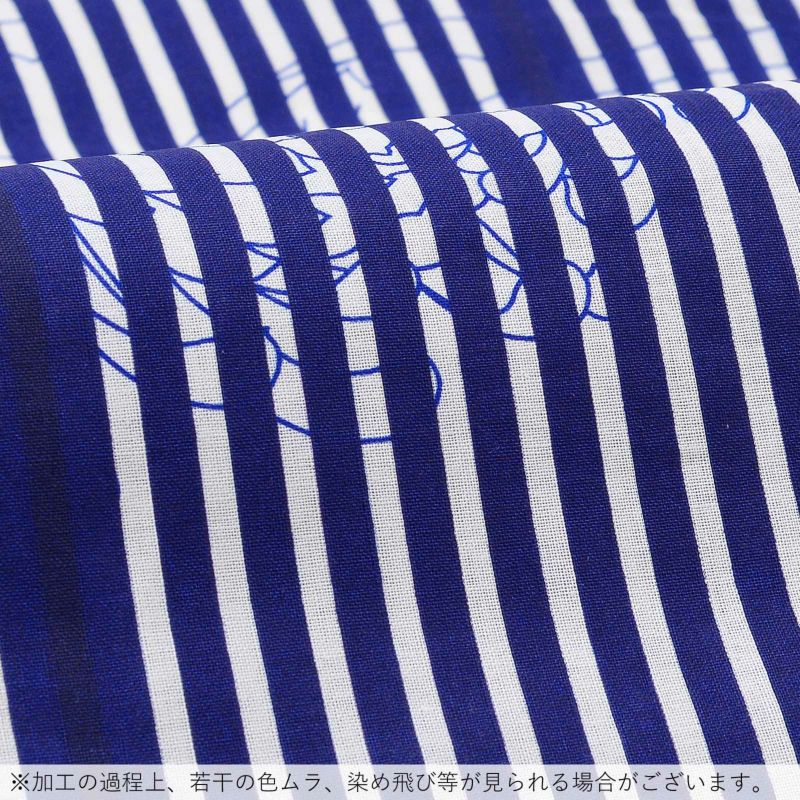 浴衣 レディース 単品 「紺白 ストライプ つばめ」 TL トール