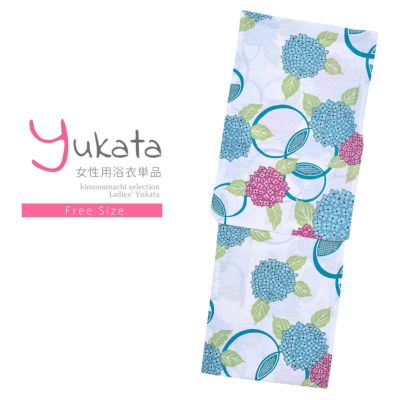 Prices down2】浴衣 レディース 単品 「風香 ピンク 水色、赤の朝顔