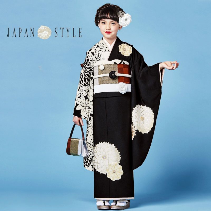七五三 着物 7歳 ブランド 四つ身着物 単品 JAPAN STYLE ジャパン
