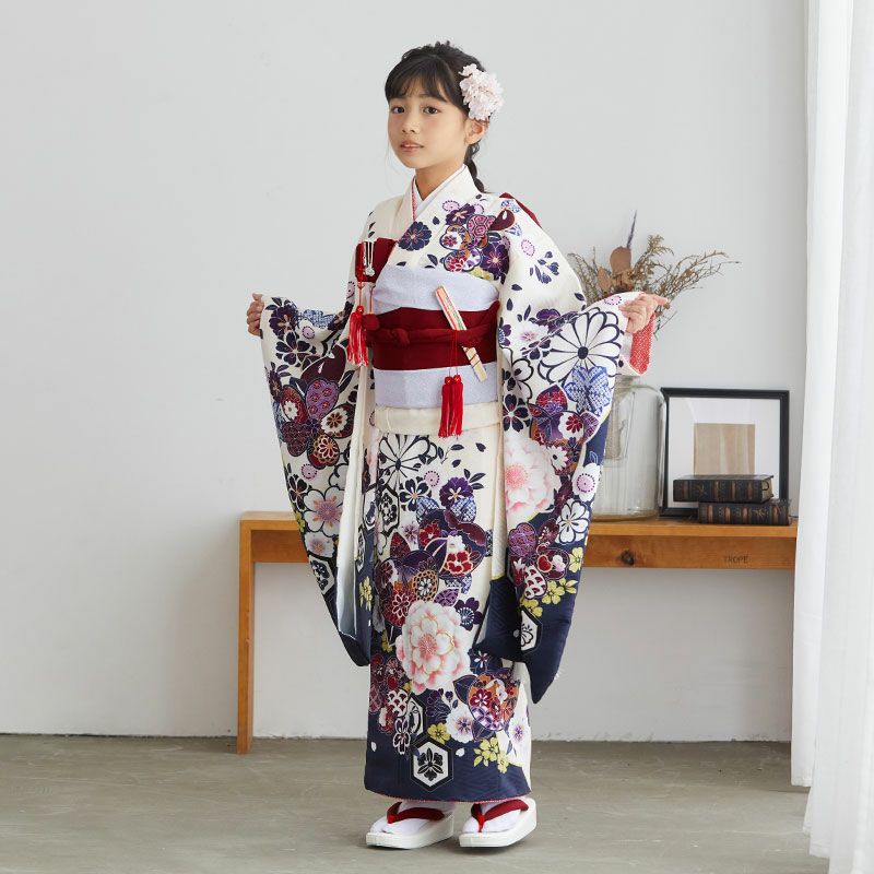 七五三 着物 7歳 ブランド 四つ身着物セット Shikibu Roman 式部 