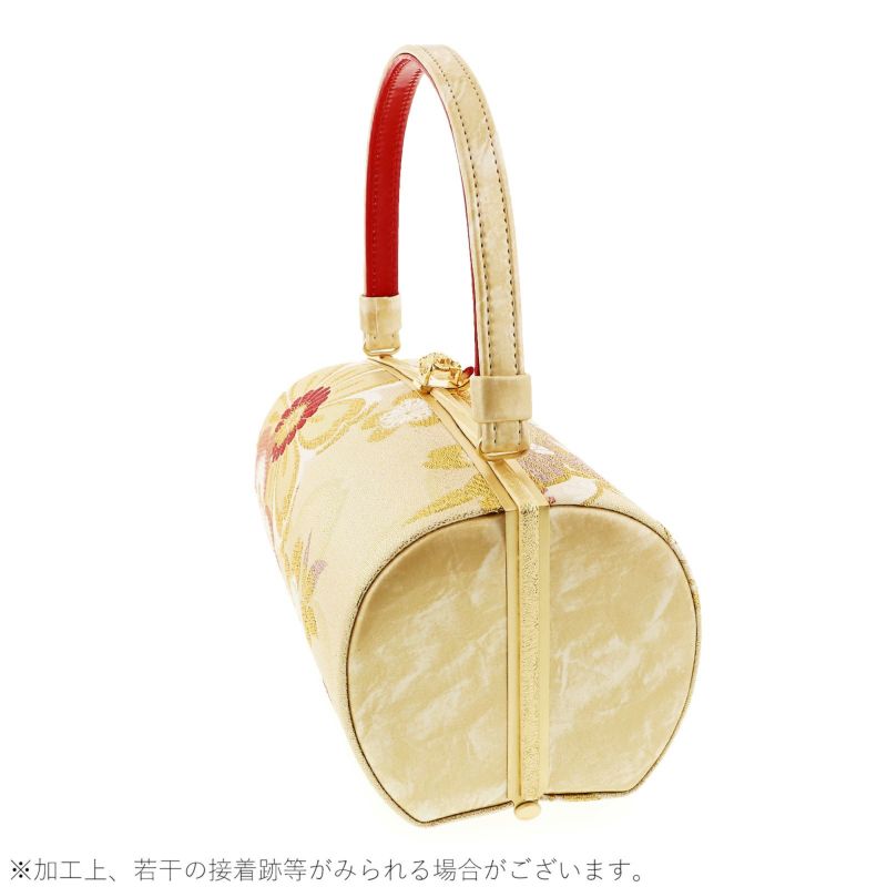 振袖草履バッグセット 「ゴールド 桜の華紋」 Fサイズ(M～Lサイズ相当 