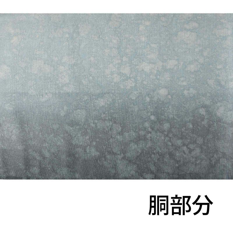中古品】仕立て上がり 袋帯 「グレー 芭蕉羅 箔無地」 羅 洒落帯
