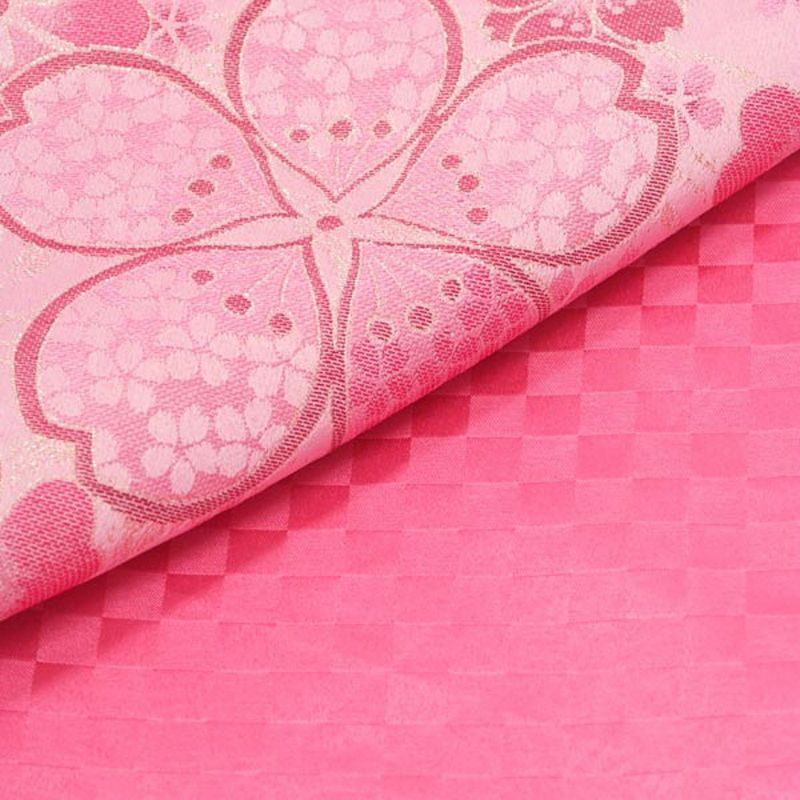 中古品】振袖 帯 振袖用袋帯 「ピンク 桜」 仕立て上がり 振袖用