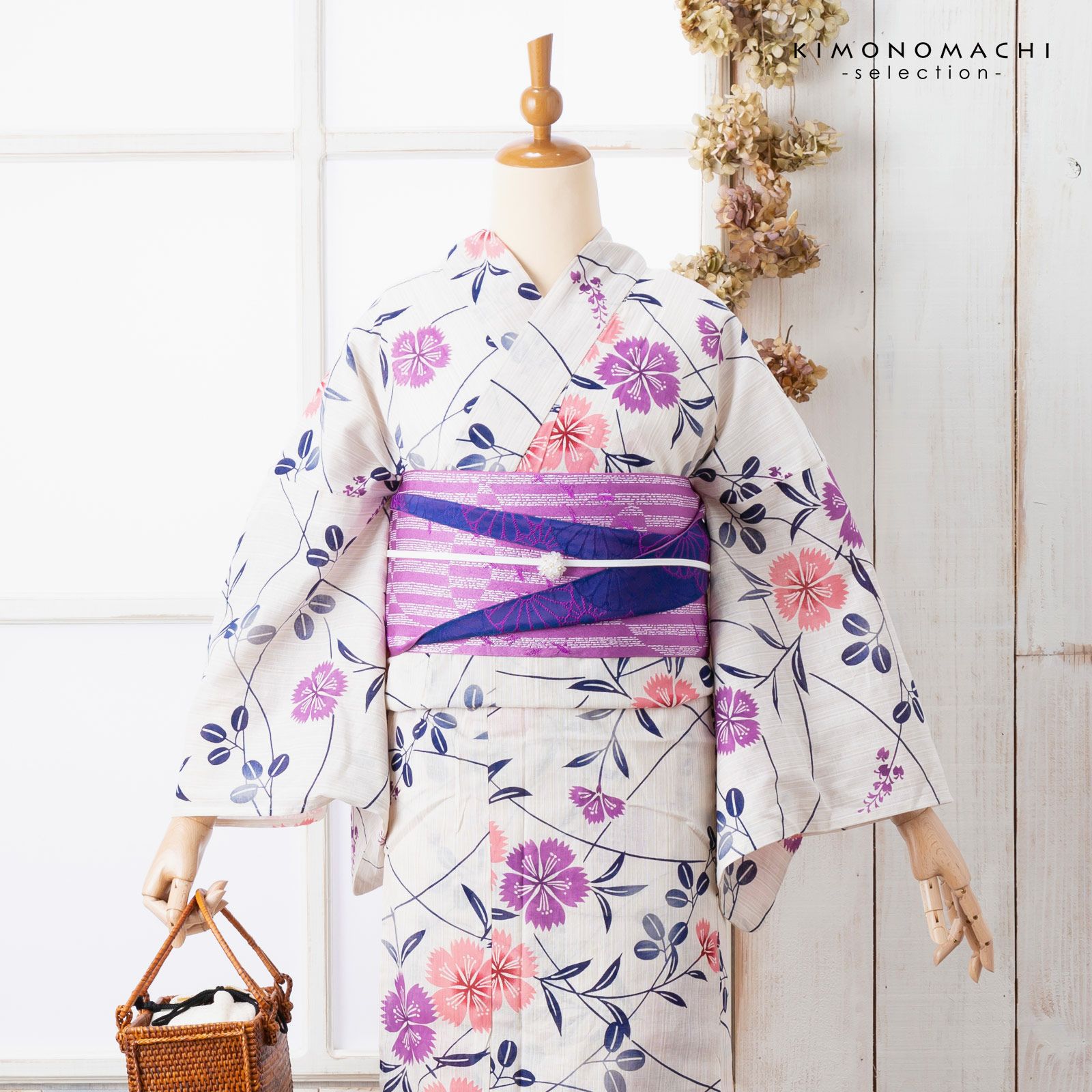 Prices down】浴衣 レディース 単品 お仕立て上がり浴衣 プレタ 「花子