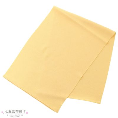 七五三 女の子 帯揚げ 単品 「クリームベージュ」 ちりめん 7歳 女児 七五三小物 おびあげ 和装 着物 【メール便不可】ss2503kkd10
