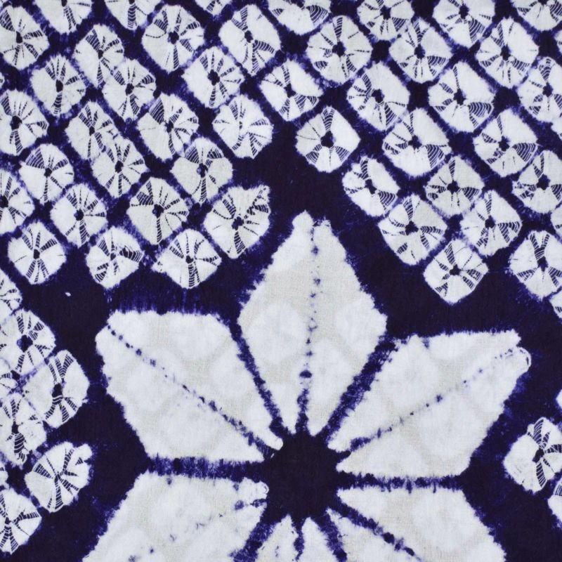 お仕立て上がり絞り浴衣単品 「飛び麻 紺」 有松絞り 女性浴衣単品