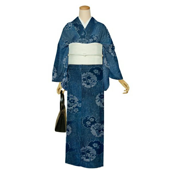 新品 反物 夏の着物 紗 正絹 小紋 盛夏 なごや帯 和装 着物 呉服 道行