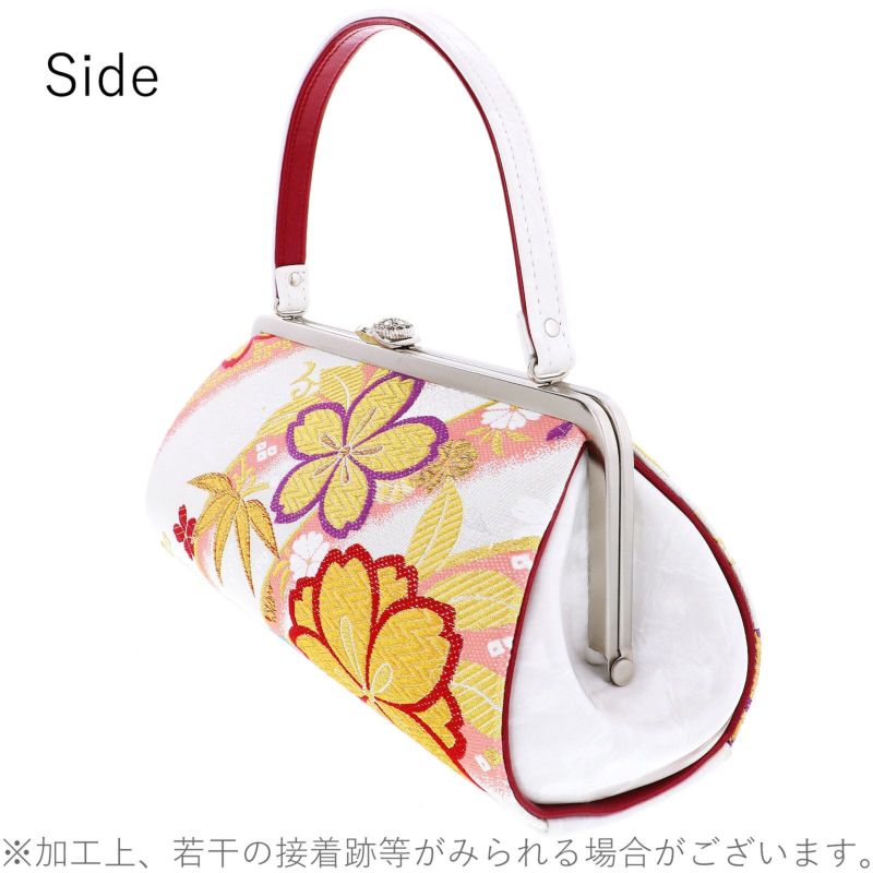 振袖草履バッグセット 「シルバー 桜」 Fサイズ(M～Lサイズ相当) 振袖