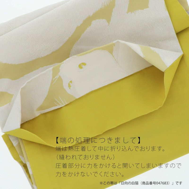 袋帯 金通し 猫 蝶 洒落帯 虹色 着物 073w d 着物・浴衣