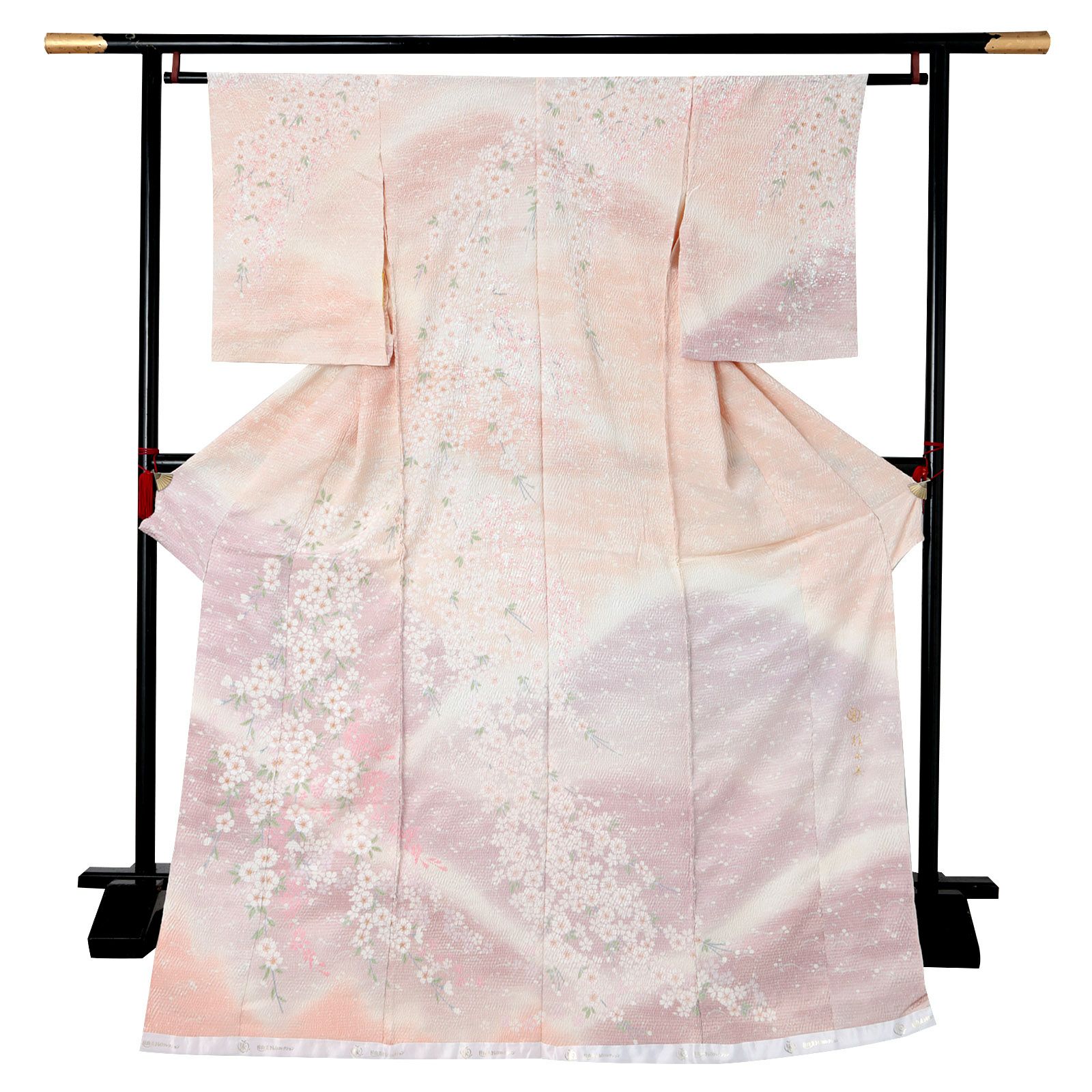 米沢紬 訪問着 新品 仮エバ 未仕立て品 美味しけれ