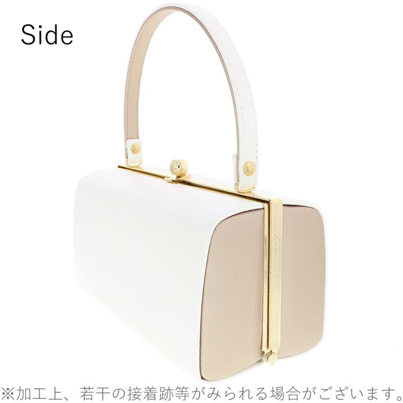 振袖 草履バッグセット「エンボス ホワイト×ベージュゴールド」Fサイズ