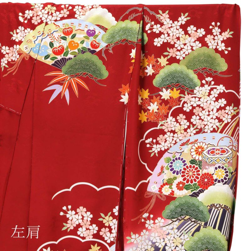 振袖単品　未仕立て品　薄グレー×金彩加工 楽天市場】未仕立て 振袖 22点セット「Dear 濃グレー 花丸文」仮